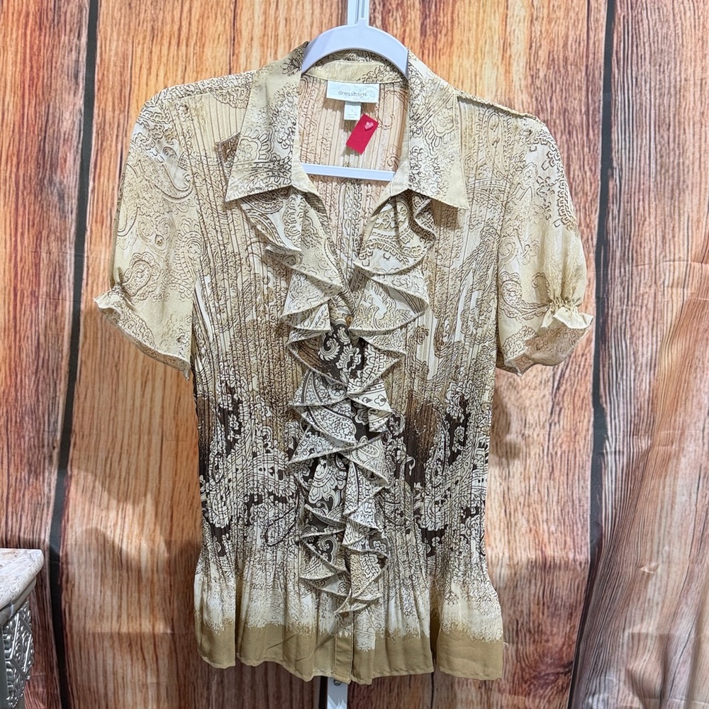Dressbarn Button Blouse Size L